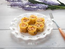 蔬菜肉松鸡蛋卷