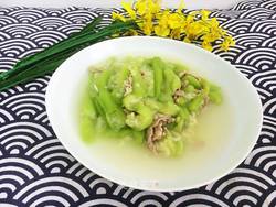 丝瓜炒肉丝