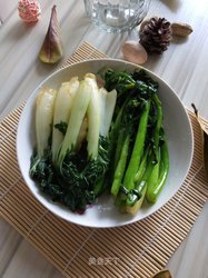 菜心小白菜合炒