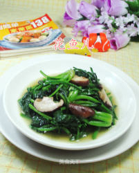香菇炒菠菜