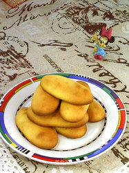 鹅蛋版奶黄手指饼干