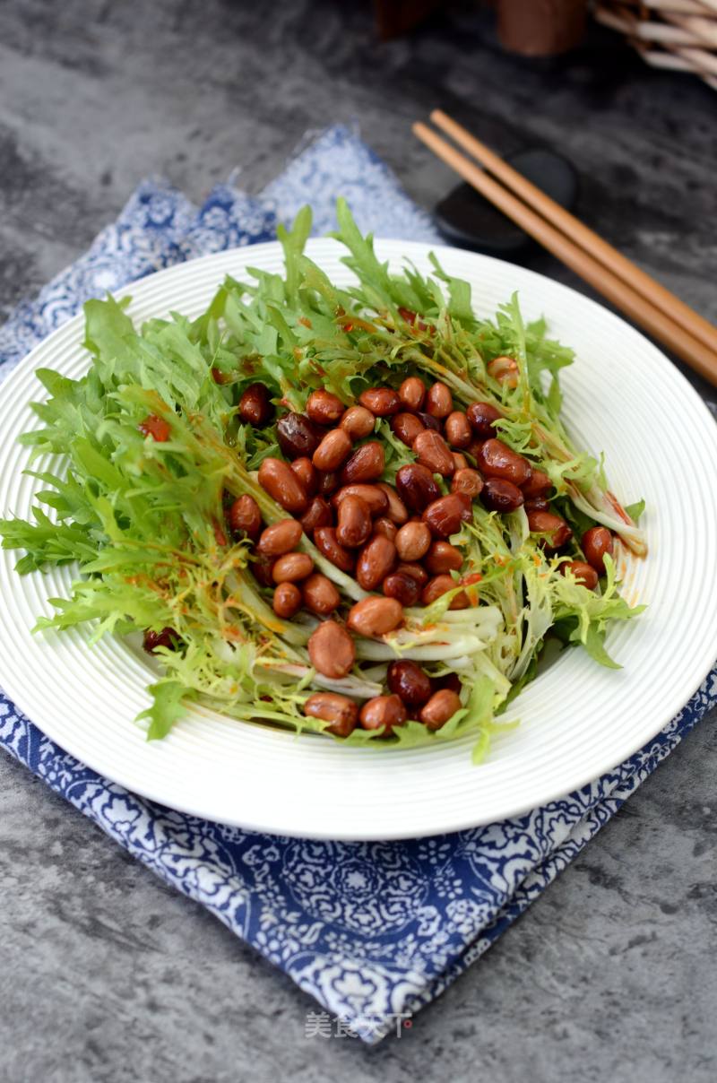野菜香，花生米拌苦菊