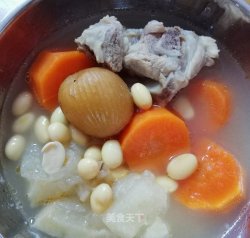 黄豆柚皮龙骨汤