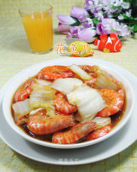 白菜炒基围虾