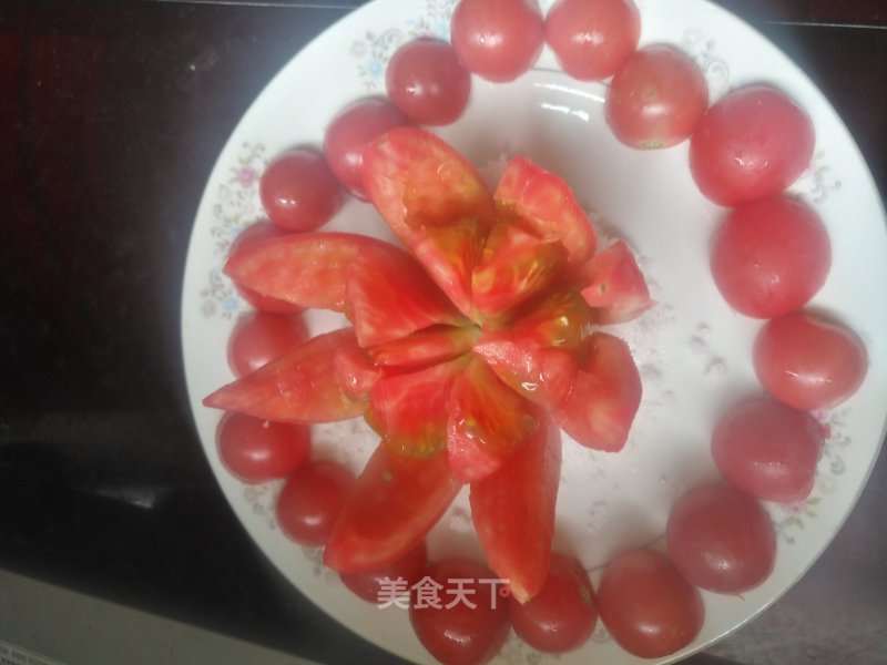 白糖拌西红柿拼盘