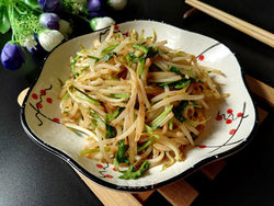 香菜炒豆芽