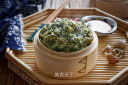 粉蒸槐花