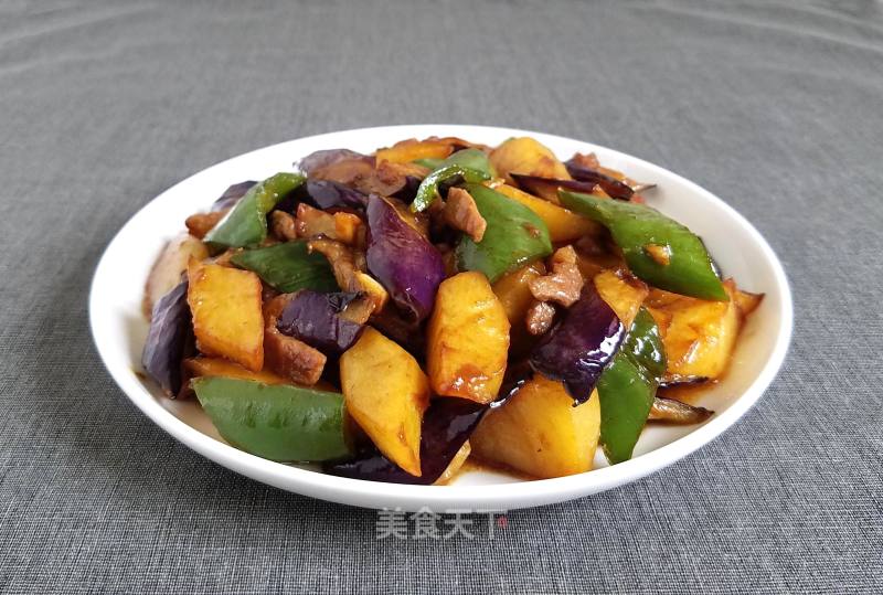 肉丁地三鲜