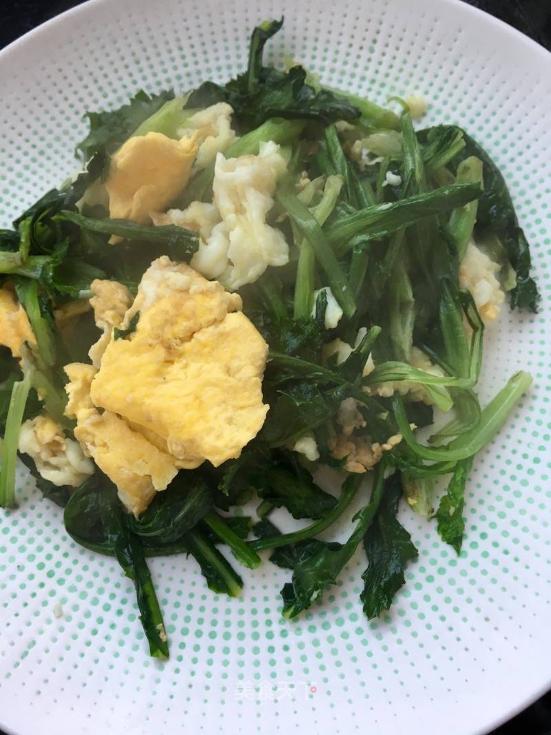 大叶苦菜炒鸡蛋