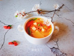 虫草花娃娃菜豆腐汤