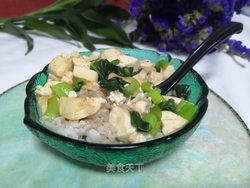 蔬菜豆腐饭