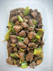 鸡肝炒青椒