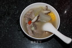 砂锅冬瓜排骨鸡肉汤