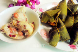 端午节吃粽子------今天包了花生莲子肉粽