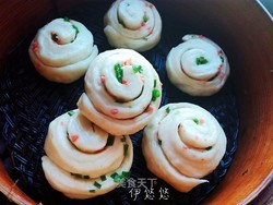 火腿香葱花卷
