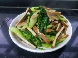 “豆腐”油菜炒豆干