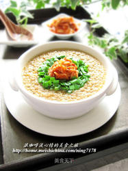 换种口味蒸蛋羹—韩式泡菜蒸蛋