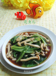 白玉菇炒生菜