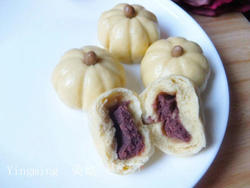 小米南瓜豆沙包