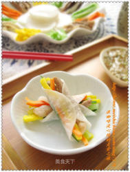 韩国传统宴客菜—什锦萝卜卷