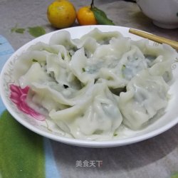 韭菜香干瘦肉饺子