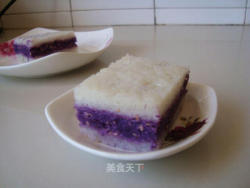 糯米紫薯糕