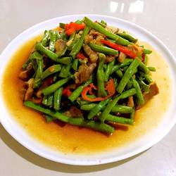 豆角炒肉