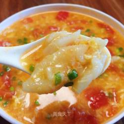西红柿蛋花疙瘩汤