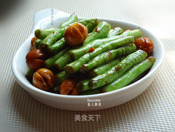 莲子炒豆角