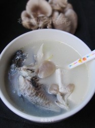 简简单单的奶白色营养汤——鲫鱼蘑菇汤