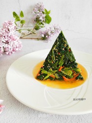 麻油菠菜塔