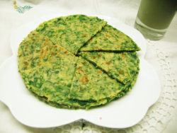 二合面芹菜煎饼—绿色健康美食