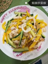 鲢腩炒彩椒