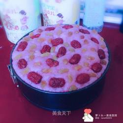 紫薯奶香发糕