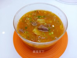 西红柿土豆炖牛腩