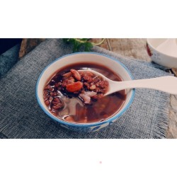红芸豆黑米粥