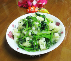 芹菜炒花菜