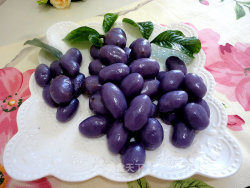 紫甘蓝汁豆沙葡萄