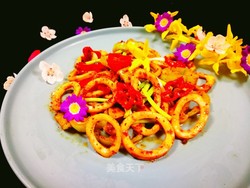 春日美食:麻辣鱿鱼圈