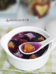 美味冬日甜汤--南瓜紫薯甜汤