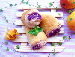 奶香紫薯小餐包