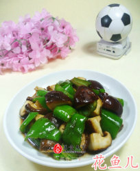 蚝油青椒香菇
