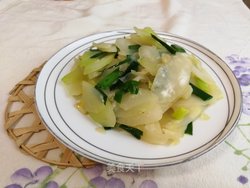 蒜苗炒芥菜芯