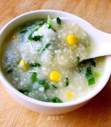 小米青菜粥