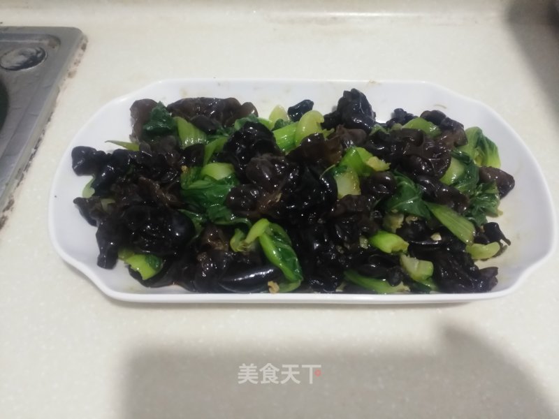 #春时正好#蚝油拌上海青木耳