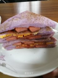 紫薯面包三明治