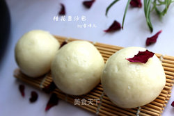 #铁釜烧饭就是香#桂花豆沙包