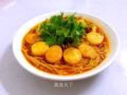 金针菇烧豆腐条