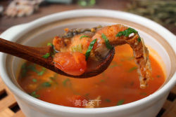 西红柿炸鱼汤