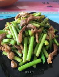 鲜肉炒蒜薹